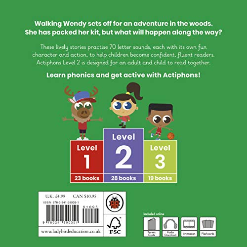 Actiphons Level 2 Book 3 Walking Wendy: Learn phonics and get active with Actiphons! - Retail Maharaj