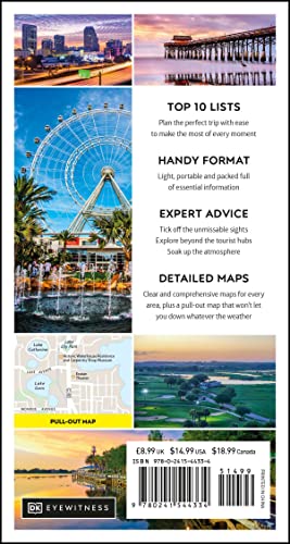 DK Eyewitness Top 10 Orlando (Pocket Travel Guide) - Retail Maharaj