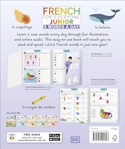 French for Everyone Junior 5 Words a Day - Retail Maharaj