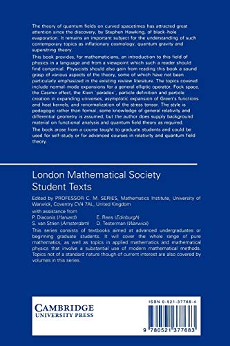 Aspects of Quantum Field Theory in Curved Spacetime: 17 (London Mathematical Society Student Texts)