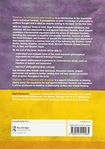 Freedom: An Introduction with Readings (Philosophy and the Human Situation) - Retail Maharaj