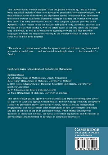 Wavelet Methods for Time Series Analysis