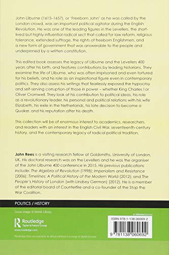 John Lilburne and the Levellers: Reappraising the Roots of English Radicalism 400 Years On (Routledge Studies in Radical History and Politics) - Retail Maharaj