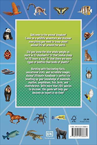 Animal Ultimate Handbook: The Need-to-Know Facts and Stats on More Than 200 Animals - Retail Maharaj