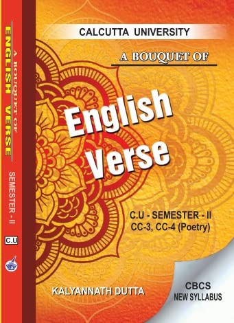 A Bouquet Of English Verse C.U Semester-II CC-3,CC-4 (POETRY) (English Version) - Retail Maharaj