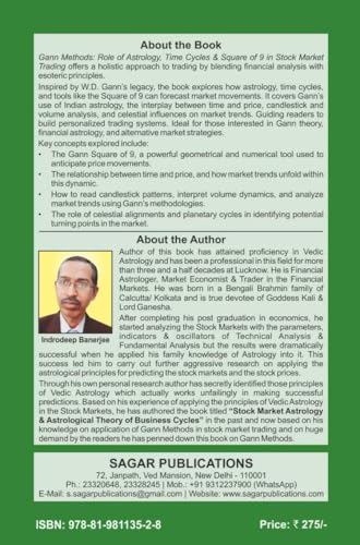 Gann Methods Role of Astrology, Time Cycles & Square of 9 in Stock Market Trading The Original Book By Indrodeep Banerjee M.A.(Economics) - (English Version) - Retail Maharaj