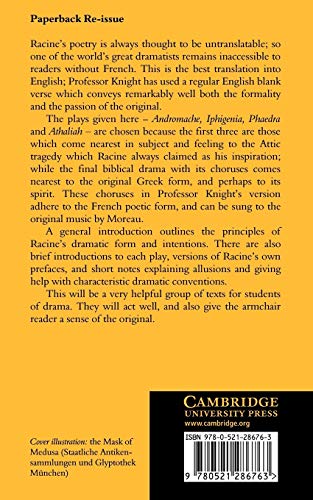 Jean Racine: Four Greek Plays: Andromache-Iphigenia, Phaedra-Athaliah