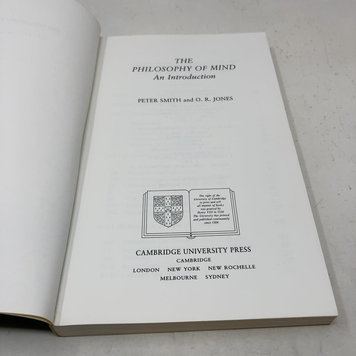 The Philosophy of Mind: An Introduction