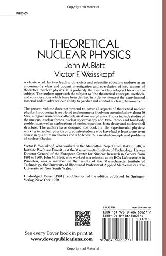 Theoretical Nuclear Physics (Dover Books on Physics) - Retail Maharaj