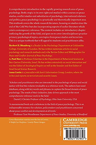 Peace Psychology: A Comprehensive Introduction