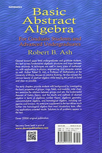 Basic Abstract Algebra: For Graduate Students and Advanced Undergraduates - Retail Maharaj