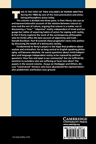 Objectivity, Relativism, and Truth (Philosophical Papers, Vol 1)