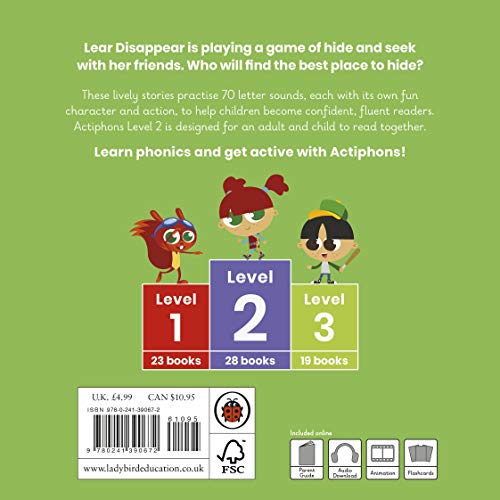 Actiphons Level 2 Book 25 Lear Disappear: Learn phonics and get active with Actiphons! - Retail Maharaj