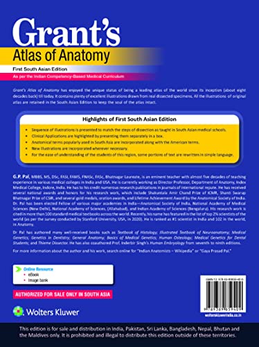 Grant’s Atlas of Anatomy, 1st South Asian ed