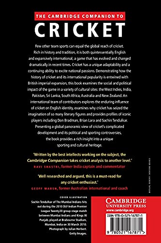 The Cambridge Companion to Cricket
