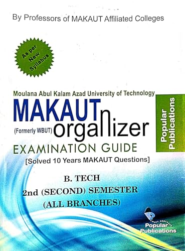 Makaut Organizer Examination Guide B. Tech 2nd Semester (All Branches) (English Version) - Retail Maharaj