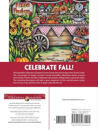 Creative Haven Autumn Charm Coloring Book