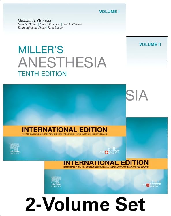 Miller's Anesthesia International Edition, 2 Volume Set: 10ed