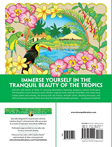 Creative Haven Tropical Wonders Coloring Book