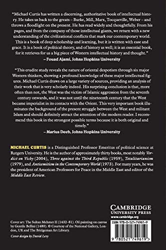 Orientalism and Islam: European Thinkers on Oriental Despotism in the Middle East and India