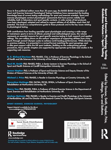 Sport and Exercise Physiology Testing Guidelines: Volume I - Sport Testing:The British Association of Sport and Exercise Sciences Guide - Retail Maharaj