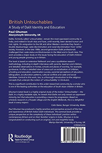 British Untouchables: A Study of Dalit Identity and Education - Retail Maharaj