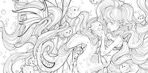 Pop Manga Mermaids and Other Sea Creatures: A Coloring Book - Retail Maharaj