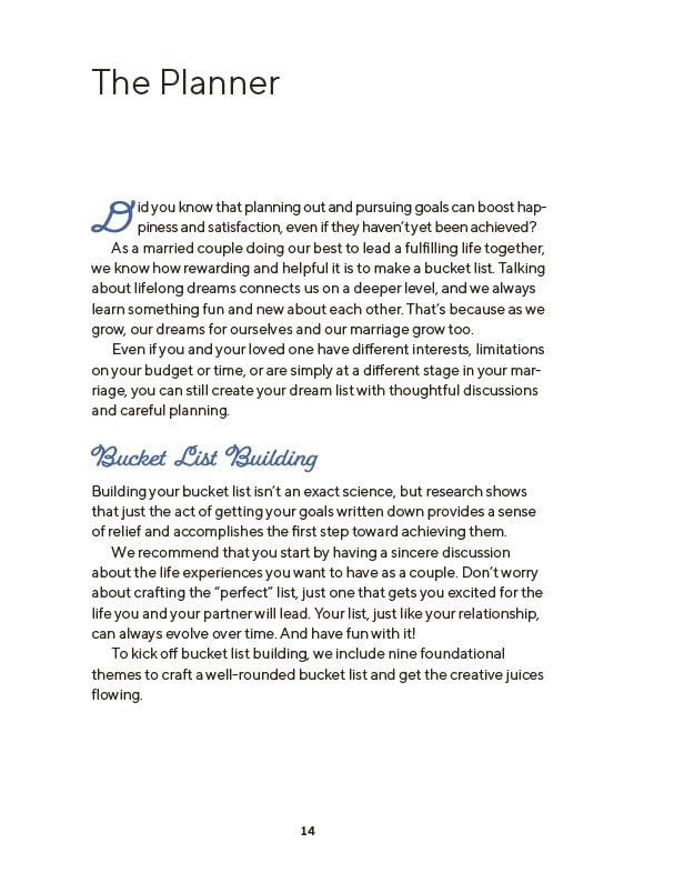 Ultimate Bucket List for Married Couples: A Couples Journal for Planning Your Best Experiences Together