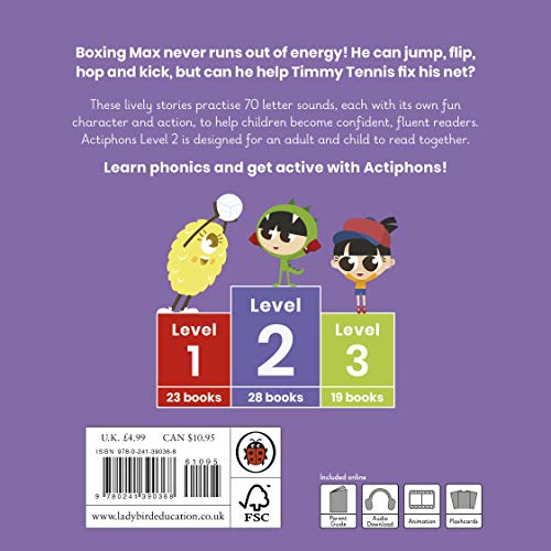 Actiphons Level 2 Book 4 Boxing Max: Learn phonics and get active with Actiphons! - Retail Maharaj