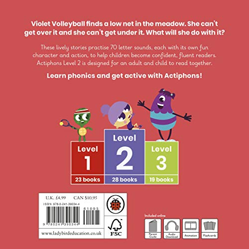 Actiphons Level 2 Book 2 Violet Volleyball: Learn phonics and get active with Actiphons! - Retail Maharaj