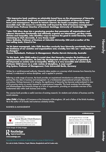 Hierarchy:A Key Idea for Business and Society - Retail Maharaj