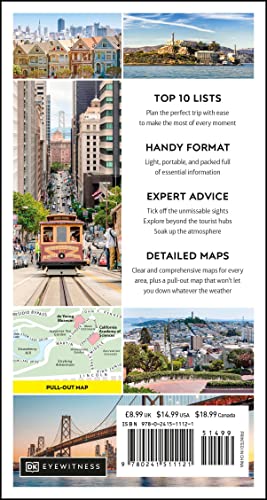 DK Eyewitness Top 10 San Francisco (Pocket Travel Guide) - Retail Maharaj