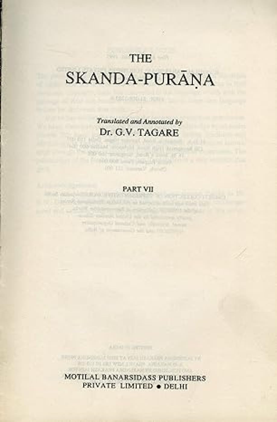 The Skanda-Purana: v. 55 (Ancient Indian Tradition & Mythology, v. 55) - Retail Maharaj