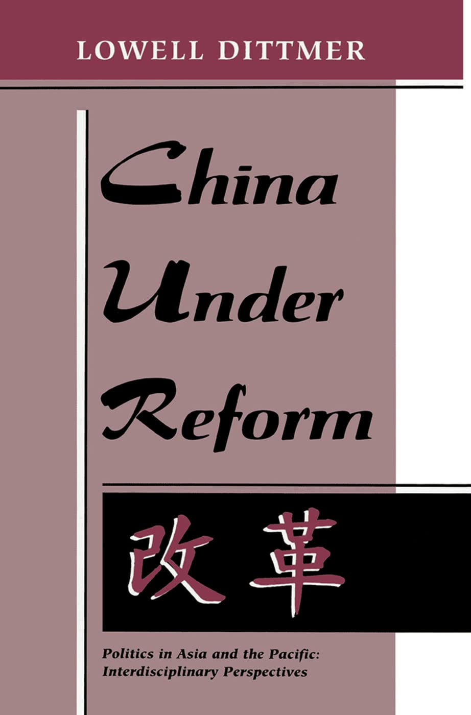China Under Reform (Politics in Asia and the Pacific : Interdisciplinary Perspectives) - Retail Maharaj