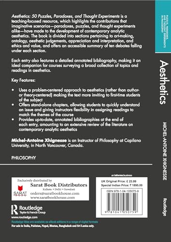 Aesthetics:50 Puzzles, Paradoxes, and Thought Experiments - Retail Maharaj