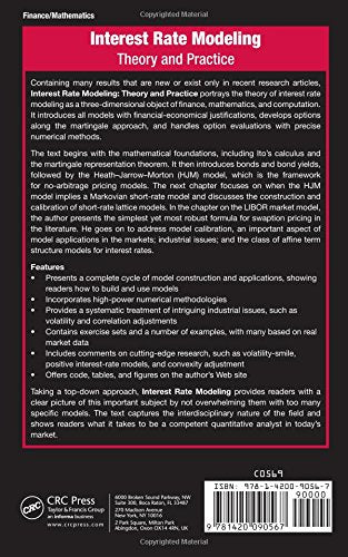 Interest Rate Modeling: Theory and Practice (Chapman and Hall/CRC Financial Mathematics Series) (Old Edition) - Retail Maharaj