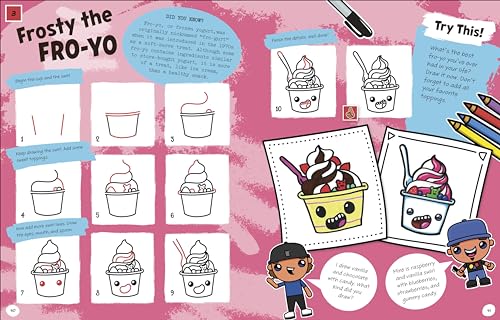 Draw with Art for Kids Hub Cute and Funny Foods - Retail Maharaj