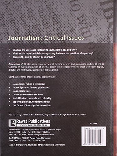 Journalism: Critical Issues - Retail Maharaj