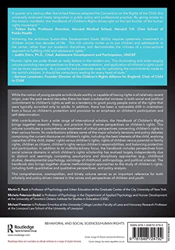 Handbook of Children's Rights: Global and Multidisciplinary Perspectives - Retail Maharaj
