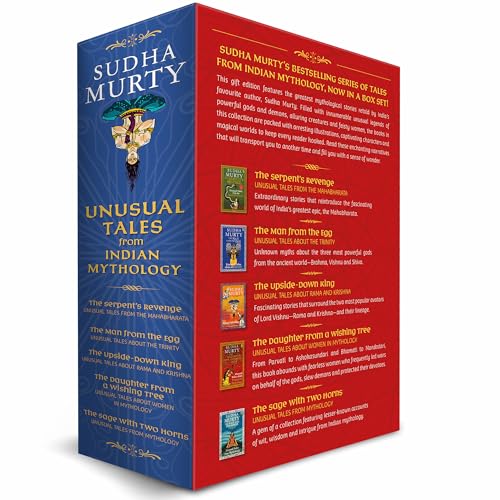 Unusual Tales from Indian Mythology | Sudha Murty’s Bestselling Series | Set of 5 Books | Stories from Mahabharata, Ramayana, & Mythical Characters | Ages 9+ - Retail Maharaj