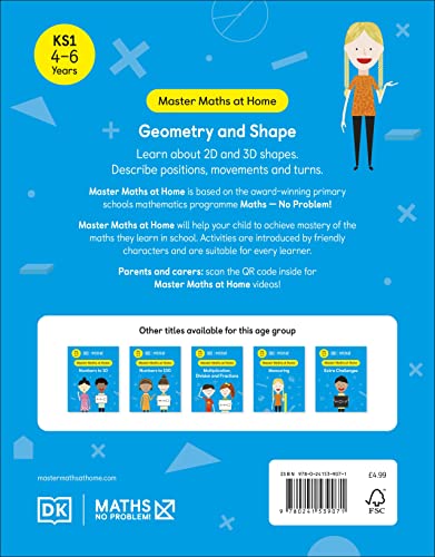 Maths - No Problem! Geometry and Shape, Ages 4-6 (Key Stage 1): Facts at Your Fingertips - Retail Maharaj