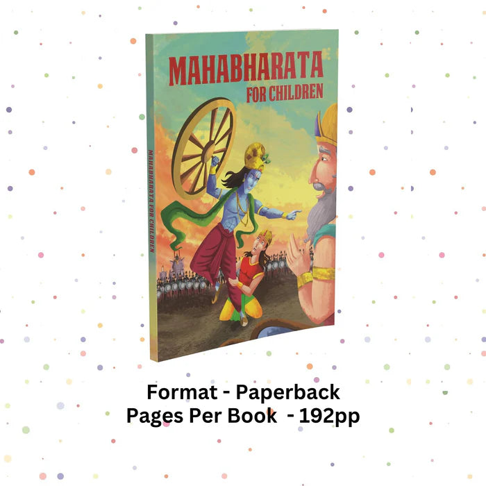 Set of 3 Mythology Story Books -Ramayana, Bhagavad Gita , Mahabharata for Children - Retail Maharaj