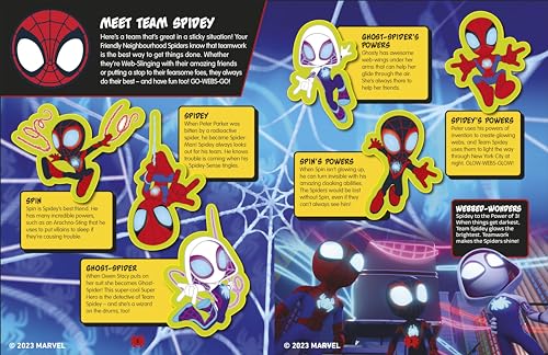 Marvel Spidey and His Amazing Friends Glow in the Dark Sticker Book: With More Than 100 Stickers - Retail Maharaj