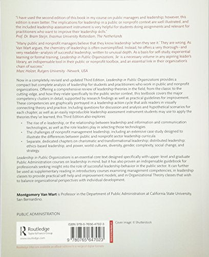 Leadership in Public Organizations: An Introduction - Retail Maharaj