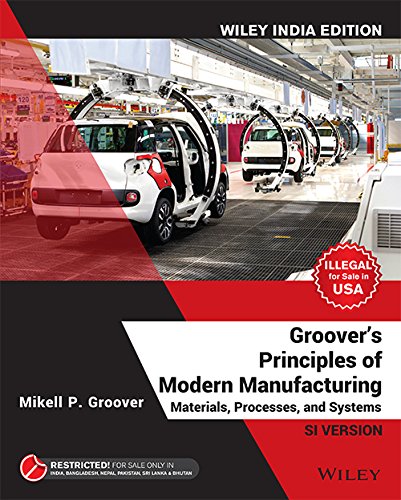 GROOVERS PRINCIPLES OF MODERN MANUFACTURING MATERIALS PROCESSES AND SYSTEMS SI VERSION (SIE) (PB 2019) - Retail Maharaj