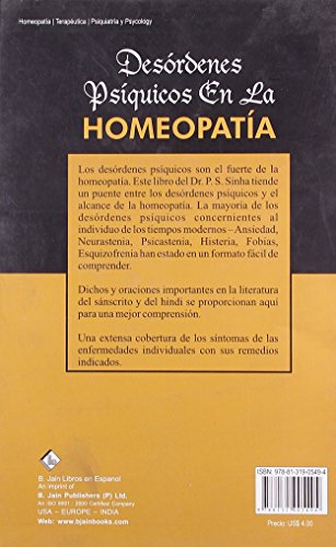 Desordenes Psiquicos En La Homeopatia: 1 - Retail Maharaj