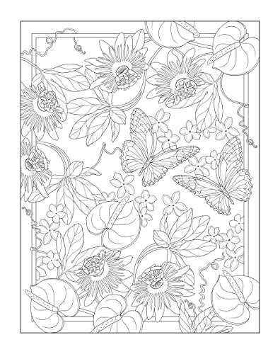 Creative Haven Tropical Wonders Coloring Book