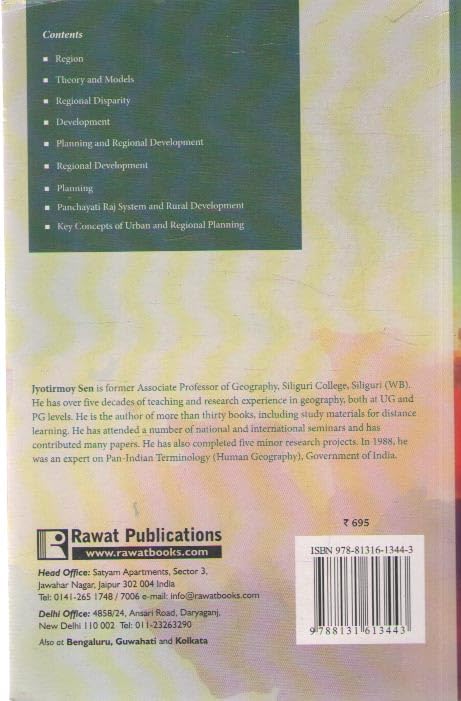 INTRODUCTION TO REGIONAL PLANNING AND DEVELOPMENT BY JYOTIRMOY SEN - Retail Maharaj