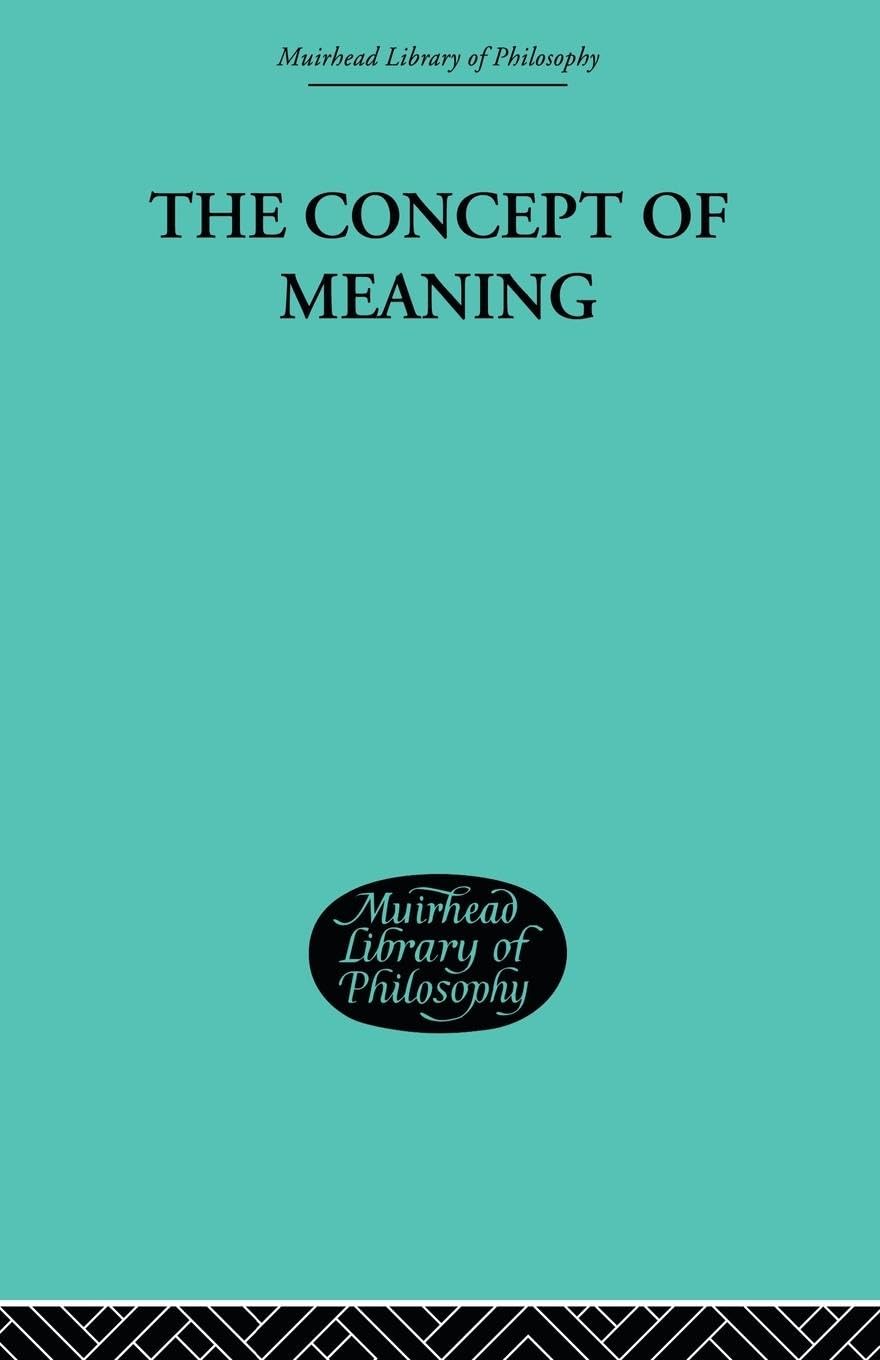 The Concept of Meaning - Retail Maharaj
