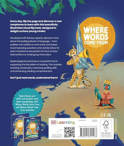 DK Super Where Words Come From Morpheme-A-Day - Retail Maharaj